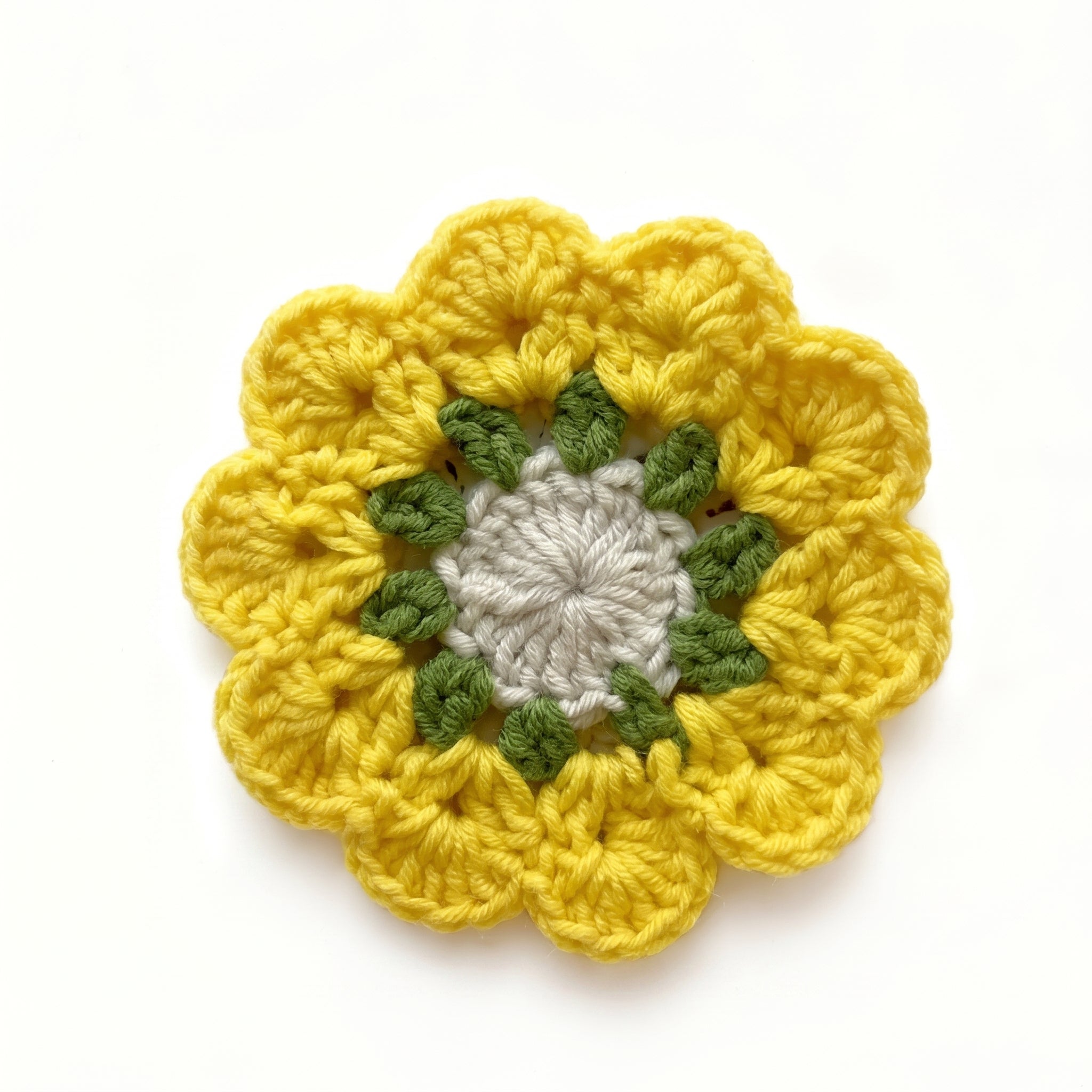 Yellow Mini Floral Coaster
