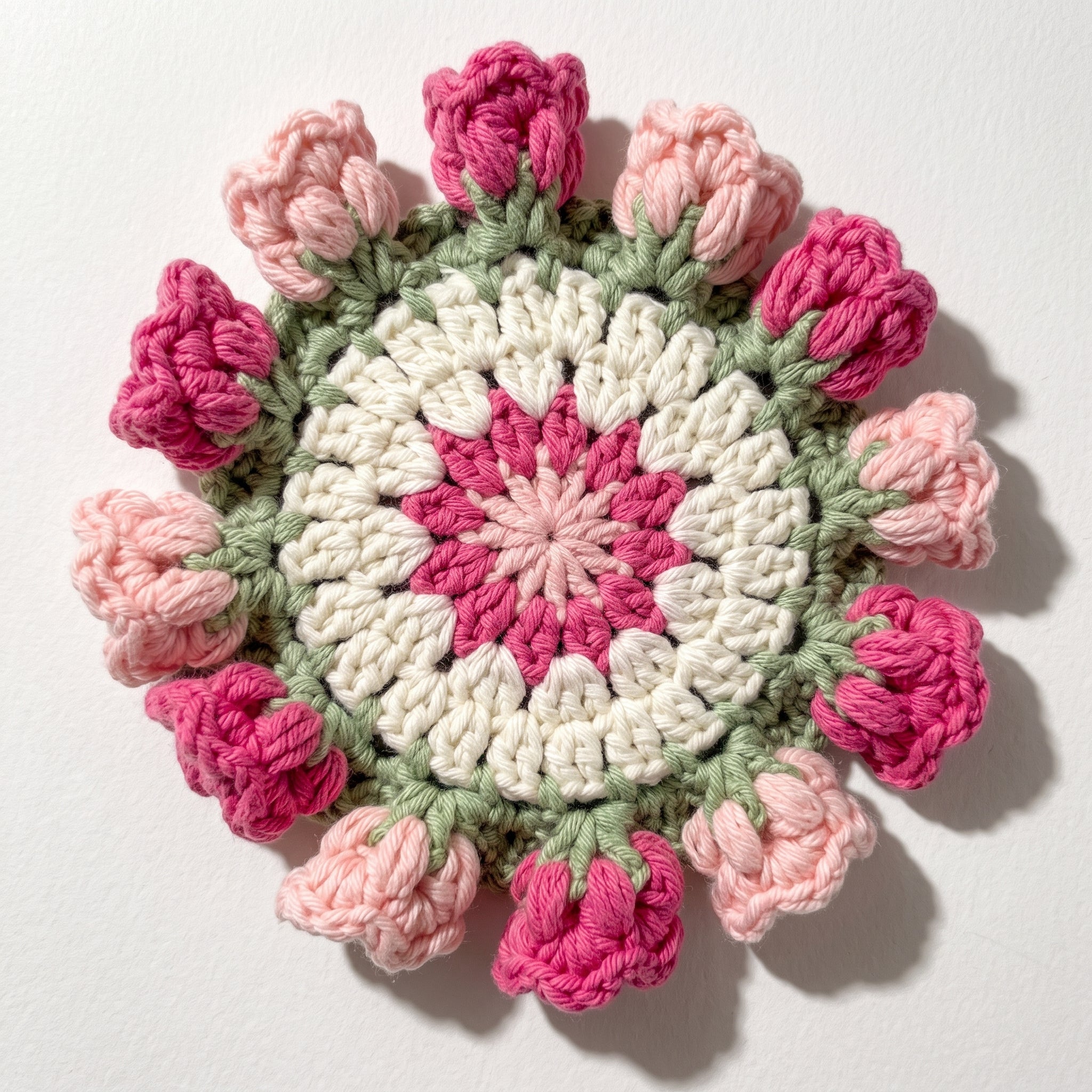 Magenta Lily of the Valley Coaster