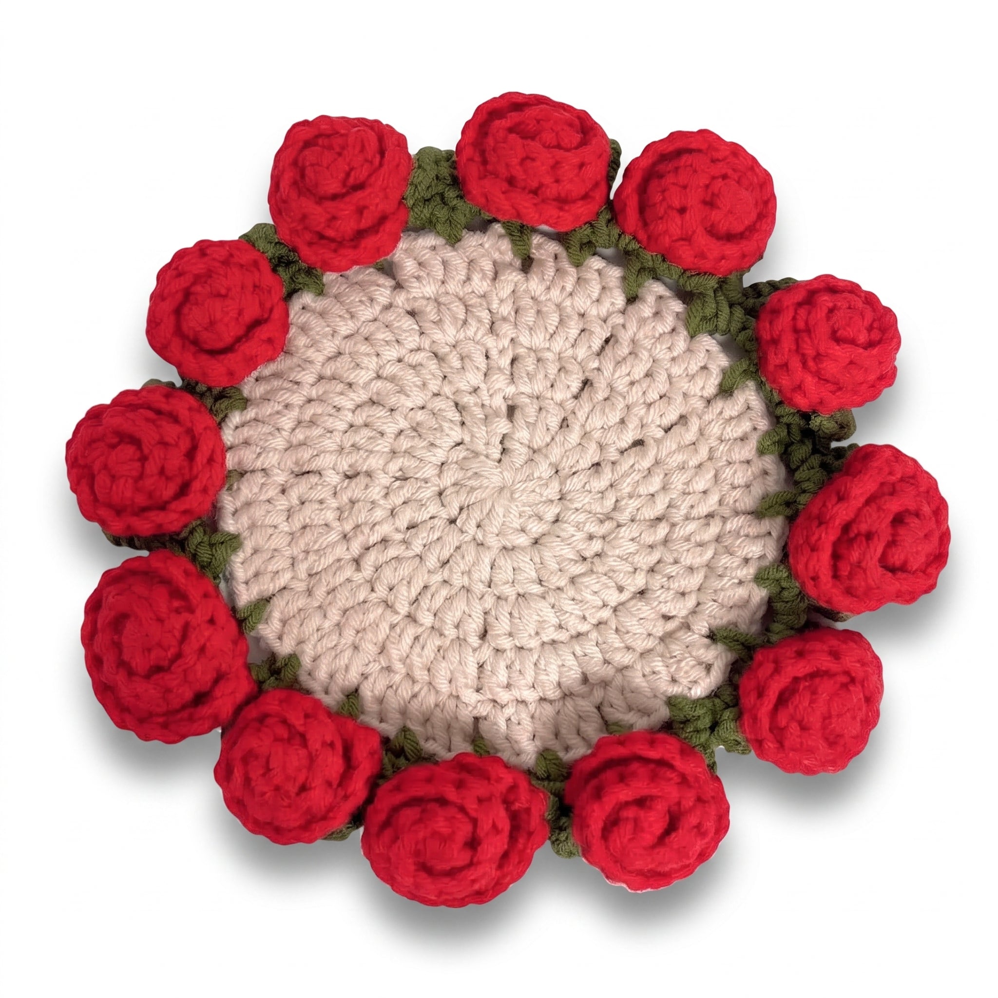 Classic Red Rose Coaster
