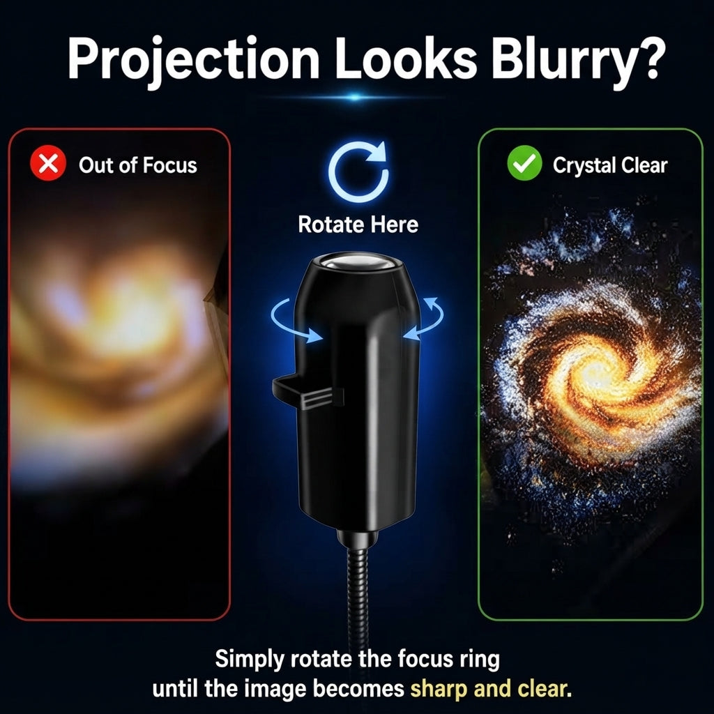 2-in-1 Galaxy Projector Night Light